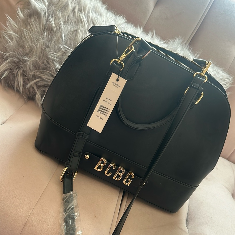 BCBG dome satchel, brand new never used